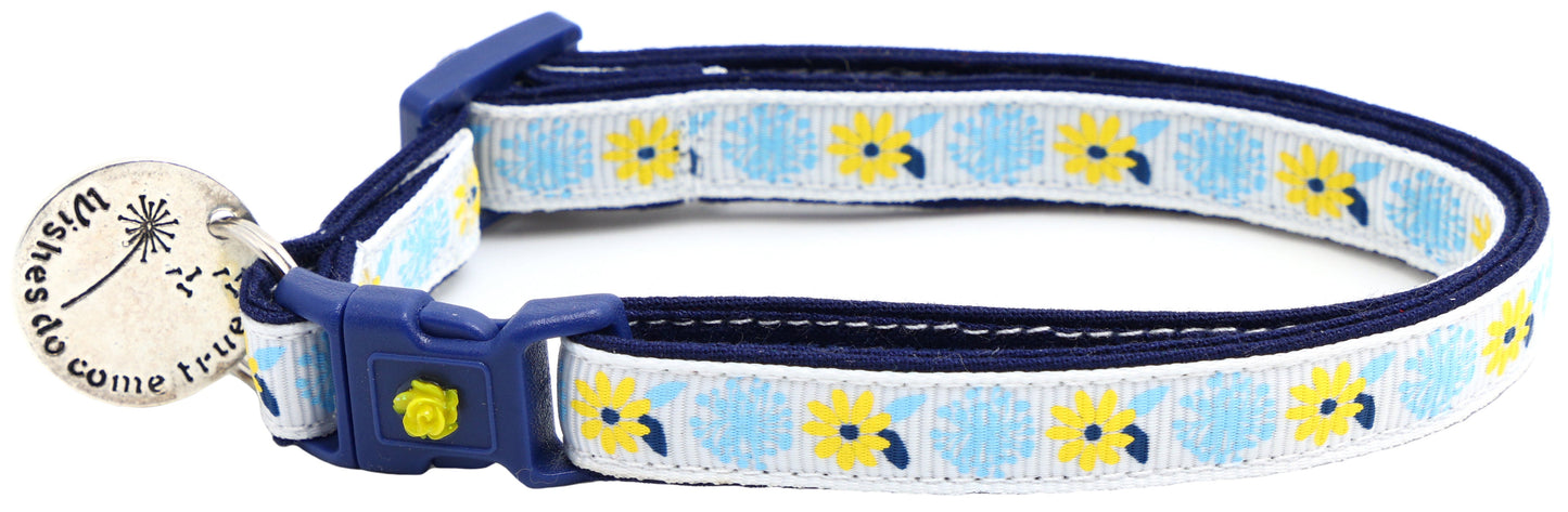 Dandelion Wishes Breakaway Cat Collar-2