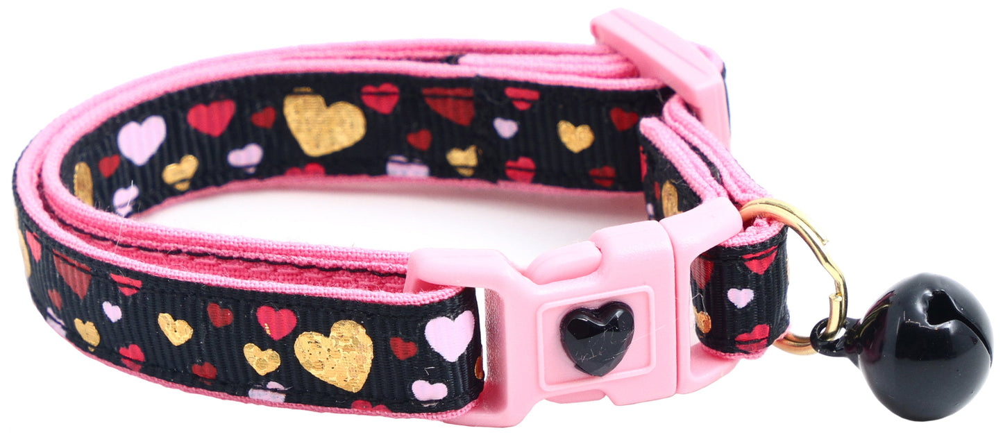 Raining Hearts Breakaway Cat Collar-5