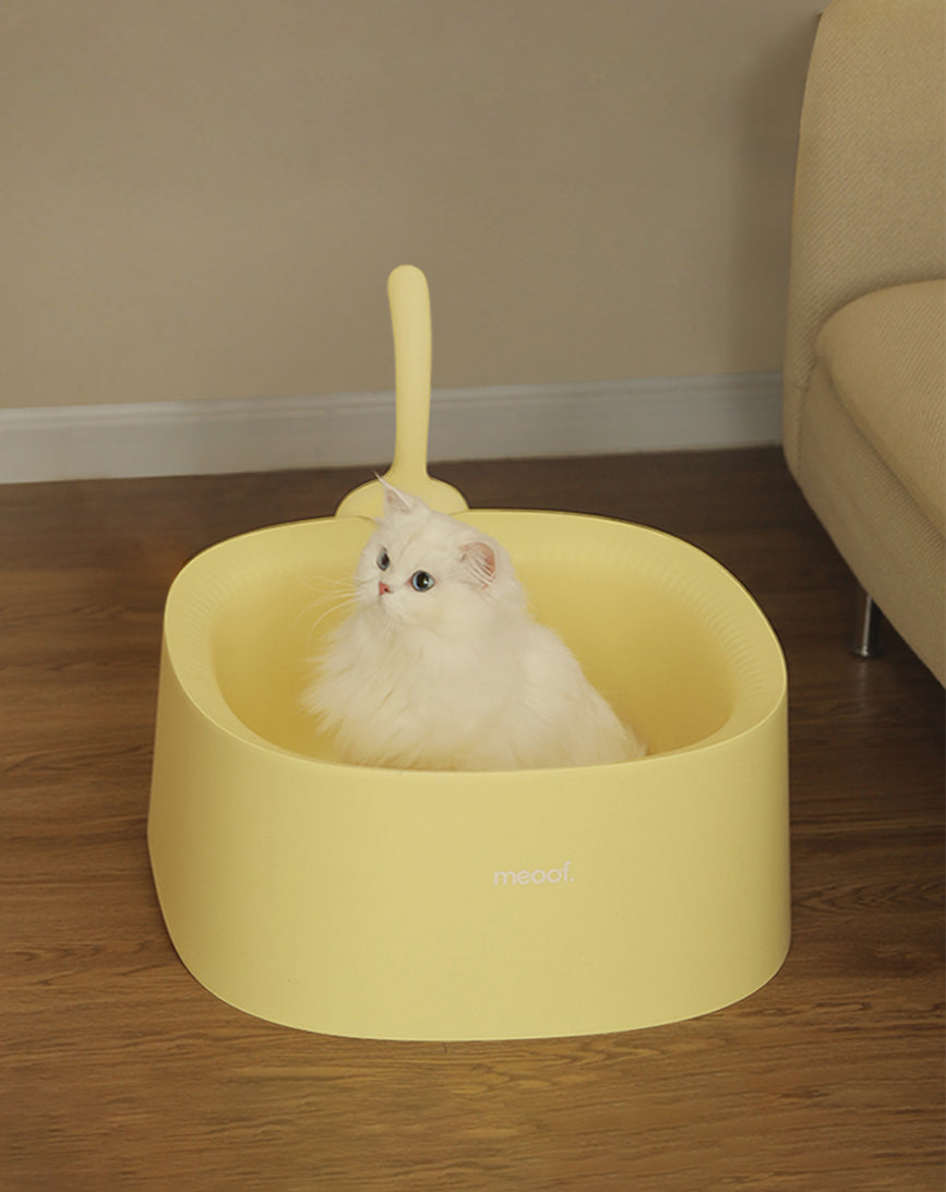 Purring Cat Litter Tray With Scoop-5