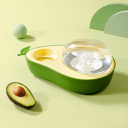 Avocado Pawsome Pet Feeding Set: Automatic Food Bowl And Water Dispenser-2