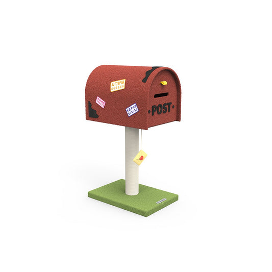 Mailbox Red Climbing Frame Cat Tree-1